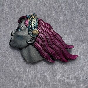 Ethereal Goddess Cameo Brooch